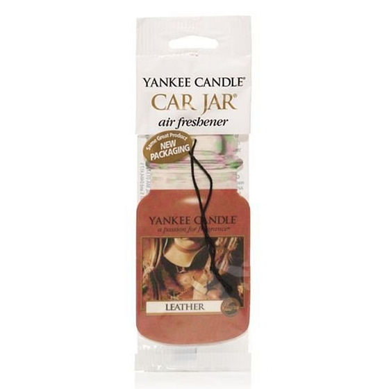 Yankee Candle Leather - Leder Klassisches duftendes Autoetikettenpapier 12 g
