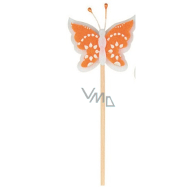 Filzfliege orange Aussparung 4,5 cm + Spieße