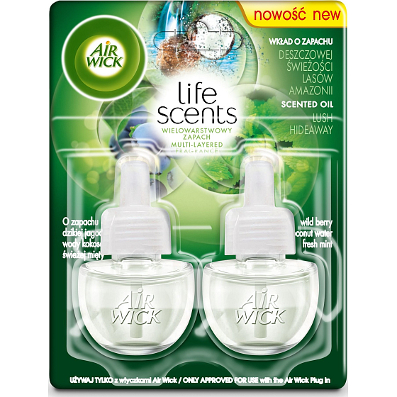 Air Wick Life Scents üppiges Versteck - Fresh Island Electric Freshener Nachfüllung 2 x 19 ml