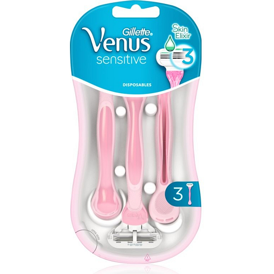 Gillette Venus Sensitive Rasierer 3 Stück für Frauen