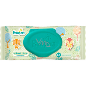 Pampers Natural Clean mit Kamille Feuchttüchern für sehr empfindliche Haut für Kinder 64 Stück, nicht duftend Pampers Natural Clean mit Kamille Feuchttüchern für sehr empfindliche Haut für Kinder 64 Stück, nicht duftend