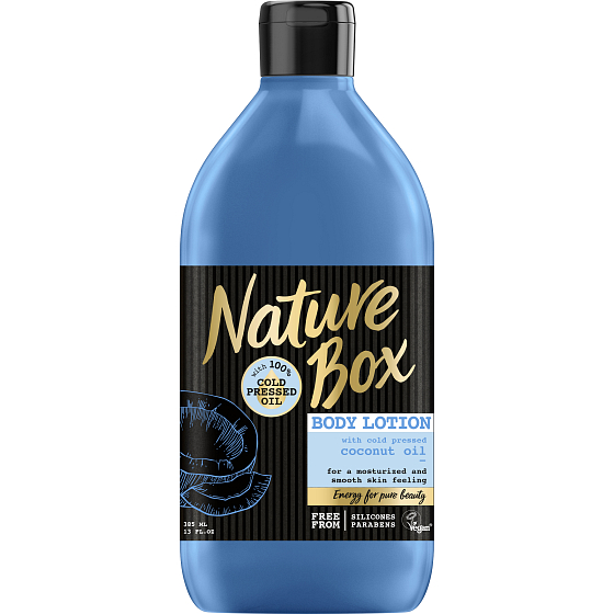 Nature Box Coconut Moisturizing Körpercreme mit 100% kaltgepresstem Kokosöl 385 ml
