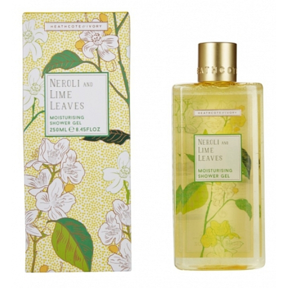 Heathcote & Ivory Neroli & Lime Leaves feuchtigkeitsspendendes Duschgel 250 ml