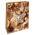 Nekupto Geschenkpapiertasche 14 x 11 x 6,5 cm Weihnachtsbraun Lebkuchen WBS 1916 01