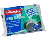 Vileda Pur Aktivschwamm für GeschirrTeflon medium 2 Stück