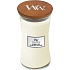 WoodWick Coconut & Tonka - Duftkerze aus Kokosnuss und Tonkabohnen mit Holzdocht und Deckelglas groß 609 g