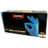 Aero Exacomp Hygienische Einmalhandschuhe aus Nitril antiallergen puderfrei, Größe L, Karton 100 Stück blau