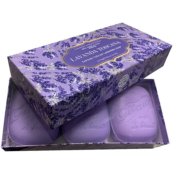 Antico Saponificio Gori Lavanda Toscana handgemachte italienische Seife 3 x 150 g