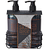 Sunkissed Shower Duo Skin Expert Duschgel 500 ml + Haarshampoo 500 ml + Metallkorb, Kosmetikset für Männer