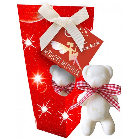 Meine Fantasia Teddybär-Toilettenseife in roter Schachtel 50 g