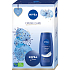 Nivea Creme Care Creme für die Basispflege 75 ml + cremiges Duschgel 250 ml, Kosmetikset für Frauen