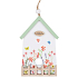 Haus mit Blumen zum Aufhängen 12 cm