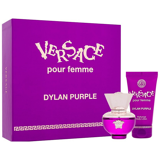 Versace Dylan Purple Eau de Parfum 30 ml + Körperlotion 50 ml, Geschenkset für Frauen