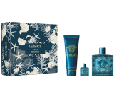 Versace Eros Pour Homme parfémovaná voda 100 ml + sprchový gel 150 ml + parfémovaná voda 5 ml, dárková sada pro muže