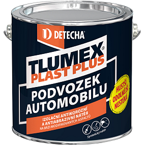 Tlumex Plast Plus antikorozní barva na auto a podvozek, černá, 2 kg