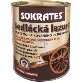 Sokrates Sedlácká Lazur für Holz, Eiche 0,7 kg