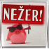 Nekupto Frohe Magnete Iss nicht! 6 x 6 cm