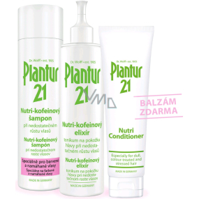 Plantur 21 Nutri-Coffein-Shampoo 250 ml + Nutri-Coffein-Elixier 200 ml + Nutri-Balsam 150 ml, Kosmetik-Set Plantur 21 Nutri-Coffein-Shampoo 250 ml + Nutri-Coffein-Elixier 200 ml + Nutri-Balsam 150 ml, Kosmetik-Set