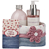 Bohemia Gifts Rosarium mit Hagebutten- und Rosenblütenextrakten Duschgel 250 ml + Shampoo 200 ml + Badeschaum 500 ml + Tuchkorb, Pink Dreaming Kosmetikset