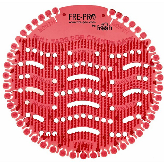 Fre Pro Wave Kiwi und nach Grapefruit duftendes Urinalsieb rosa 19 x 20,3 x 1,9 cm 52 g