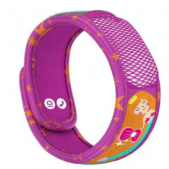 Parakito Repellent Mückenarmband für Kinder Meerjungfrau natürlich, nachfüllbar, wasserdicht, Schutz 24h / Tag - 15 Tage zum Nachfüllen + zwei Nachfüllungen