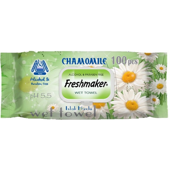 Freshmaker Kamille - Kamille Feuchttücher 100 Stück