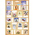Bogen Chaloupka beige Weihnachtsaufkleber für Geschenke 19 Etiketten 1 Bogen