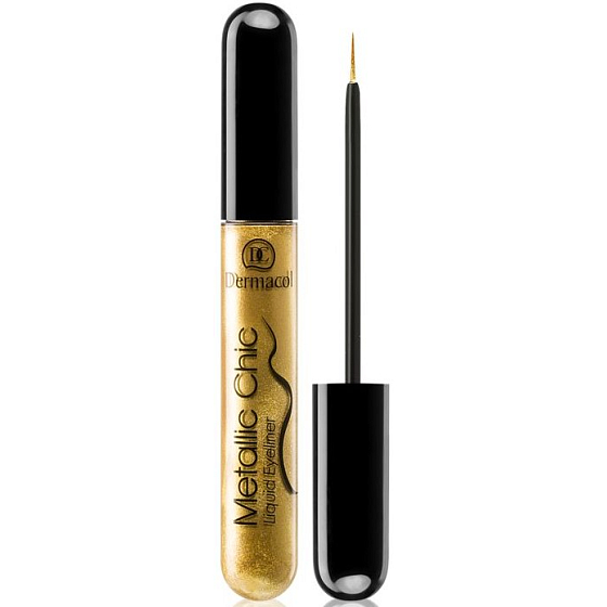 Dermacol Metallic Chic Flüssiger Eyeliner Flüssiger Eyeliner 01 Gold 6 ml