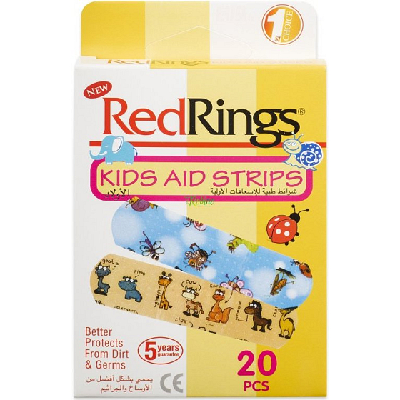 RedRings Kids Aid Strips Patch für Kinder 20 Stück
