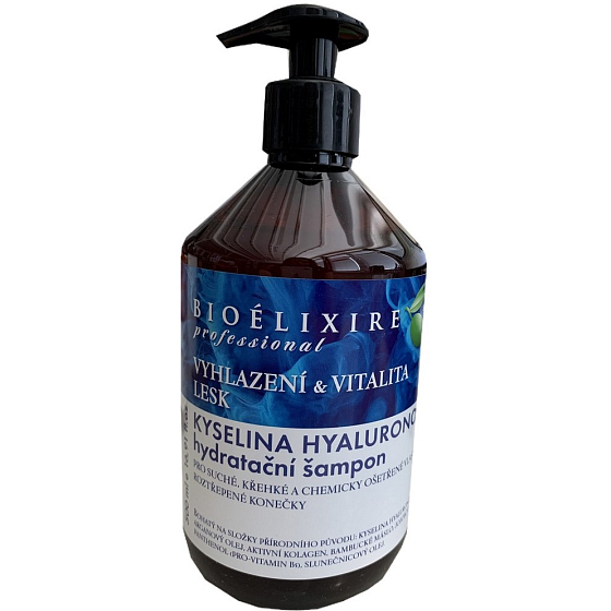 Bioelixire Hyaluronsäure Feuchtigkeitsspendendes Shampoo für trockenes, sprödes Haar 500 ml