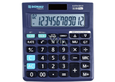 Donau Tech Office Rechner 12-stellig schwarz 110 x 122 x 27 mm