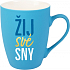 Albi Samtbecher Live your dreams türkis 300 ml