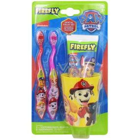 Paw Patrol Paw Patrol Zahnbürste 2 Stück + Zahnpasta 75 ml + Becher, Kosmetikset für Kinder