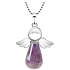 Amethyst-Anhänger Engel Naturstein 4,2 x 3 cm, Stein der Könige und Bischöfe