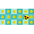Albi Envelope Wish - Geldumschlag, Wallpaper mit Smileys 9 x 19 cm