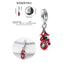 Charme Sterling Silber 925 Marvel Spiderman, Armband Anhänger