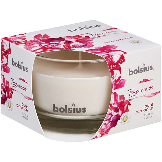 Bolsius True Moods Pure Romance Duftkerze im Glas 90 x 63 mm