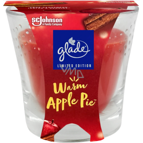 Glade Warm Apple Pie Duftkerze mit rotem Apfel und Zimt im Glas, Brenndauer bis zu 38 Stunden 129 g Glade Warm Apple Pie Duftkerze mit rotem Apfel und Zimt im Glas, Brenndauer bis zu 38 Stunden 129 g
