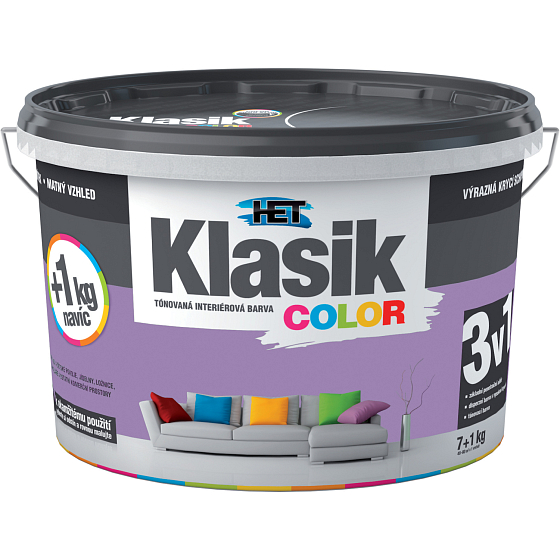 Het Klasik Color Malerfarbe, 0347 lila, 7+1 kg