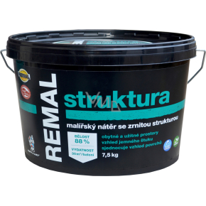 REMAL Struktur Malerfarbe mit grober Struktur, 7,5 kg