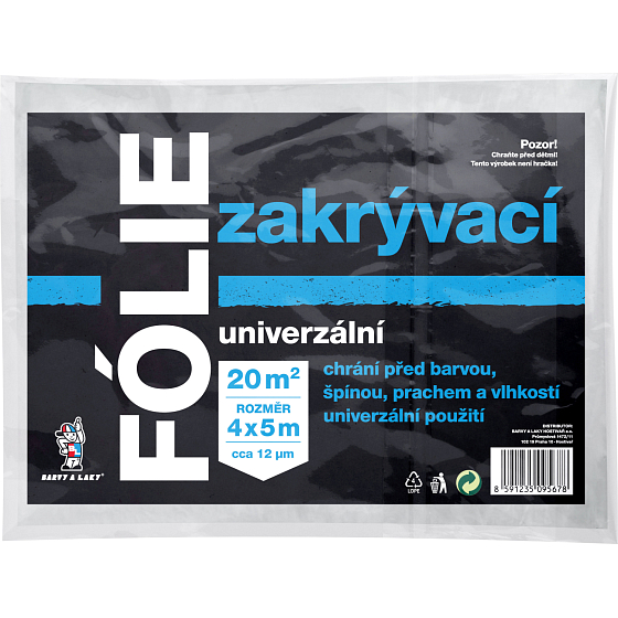 BALTtool Univerzální zakrývací fólie, 12 µ, 20 m², 4 x 5 m