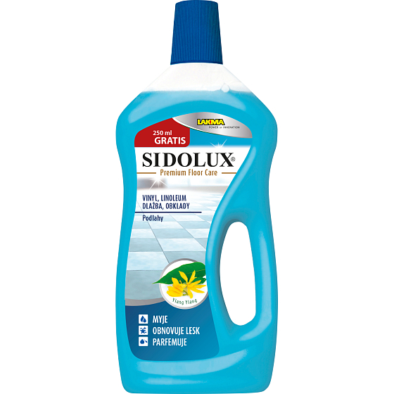 Sidolux Premium Floor Care Bodenreiniger Vinyl, Linoleum, Fliesen, Keramische Fliesen Ylang Ylang, 1 l