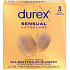 Durex Sensual Extra Lube Kondome, 3 Stück