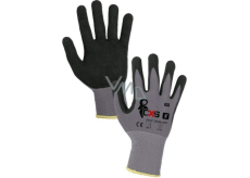 Ica pracovní rukavice, máčené v nitrilu šedo-černé, velikost 10, 1 pár
