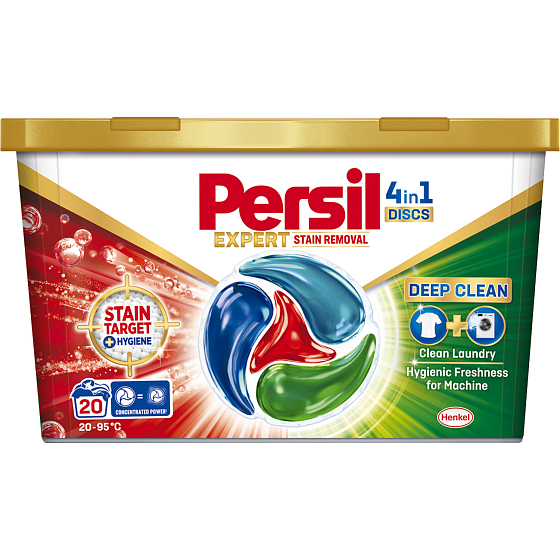 Persil Waschmittelkapseln Discs 4in1 Deep Clean Expert Fleckenentfernung 20 Waschgänge