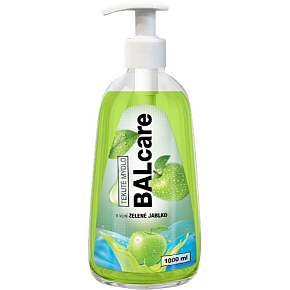 Balcare Grüner Apfel flüssige Seife mit Spender 1 l