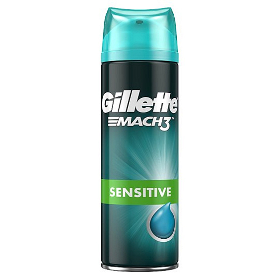 Gillette Mach3 Sensitive Rasiergel für Männer 200 ml