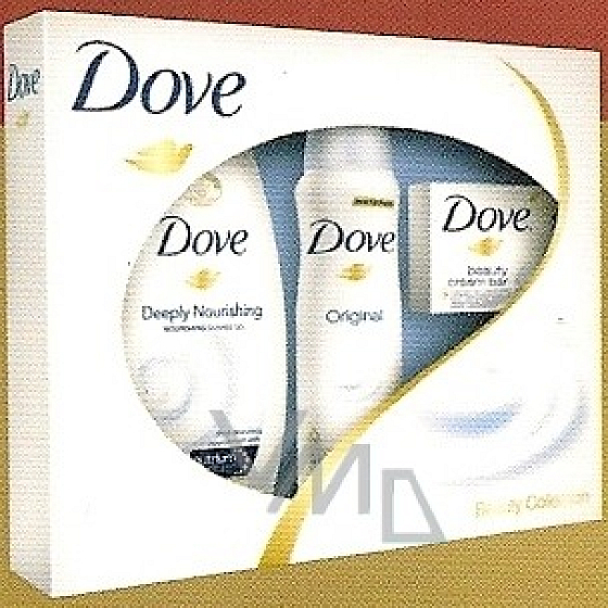 Dove Original Deodorant Spray 150 ml + Duschgel 250 ml + Seife 100 g, Kosmetikset