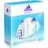 Adidas Action 3 Frisches Antitranspirant Deodorant Spray 150 ml + Duschgel aus weicher Baumwolle 250 ml, Kosmetikset