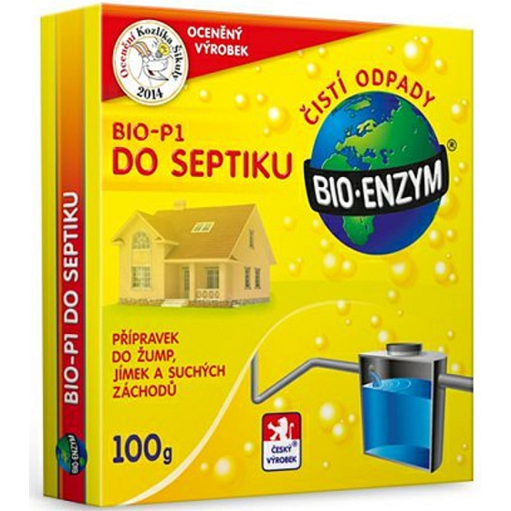 Bioenzym Bio-P1 Biologische Zubereitung für Klärgrube, Senkgrube, Trockentoilette 100 g zur Entsorgung organischer Verunreinigungen